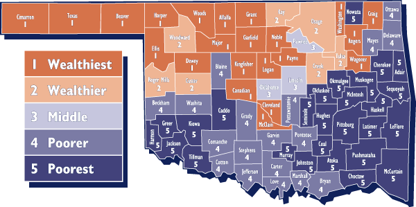OKLAHOMA ECONOMIC DISTRESS CLUSTERS