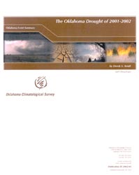 Publication Cover: Shows photos of Oklahoma lands parched by drought conditions.