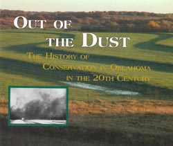 Book Cover: Shows green fields and forests, with a photo inset showing the desolation of the Dust Bowl.